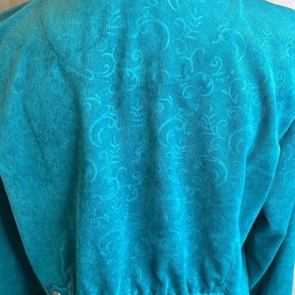 🎉HP🎉Christopher & Banks Petite Sea Green Corduroy Jacket - Picture 6 of 12
